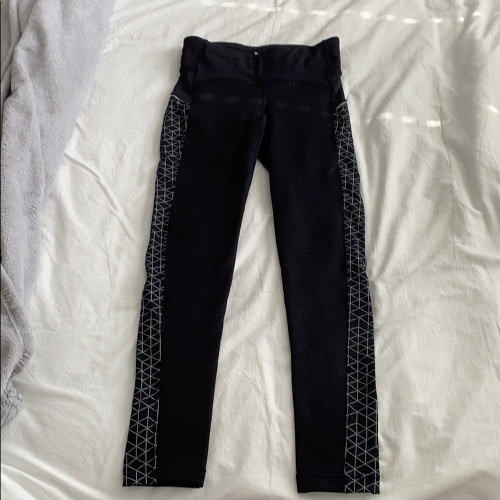 Athleta reflective fleece leggings